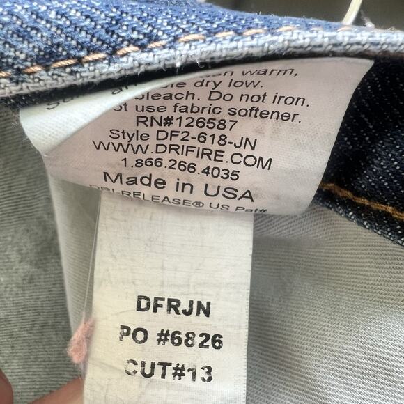 Men's Drifire flame resistant fr Denim jeans cat 2 Size 36 x 34‎ Fire Resistant - Picture 8 of 8